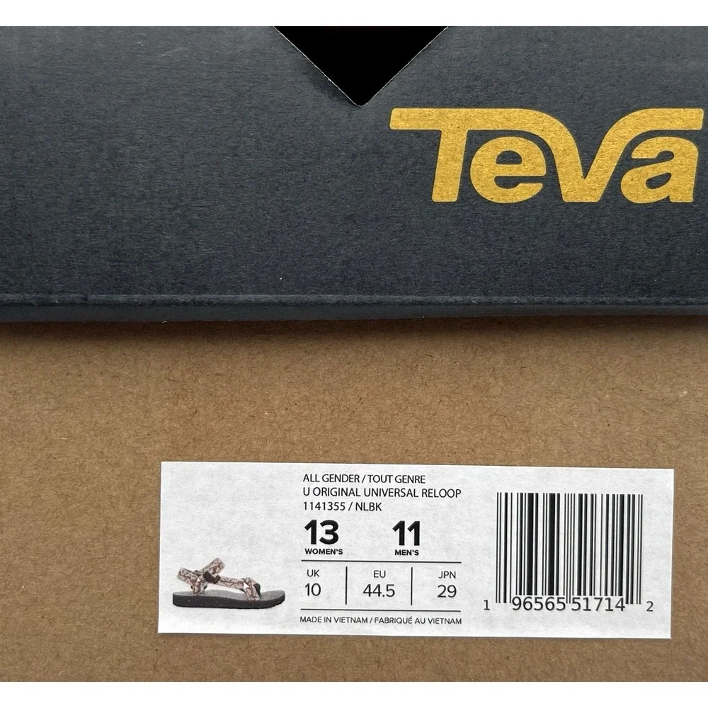 Teva Men's Universal Reloop Sport Adjustable Sandal Size 11 Natural Black Beige
